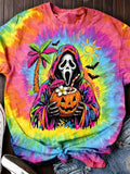 Women's Horror Hot Ghost Summerween Vibes Printed T-shirts