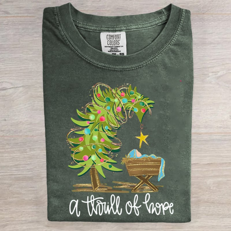 A Thrill Of Hope Jesus Christmas Art Print T-Shirt