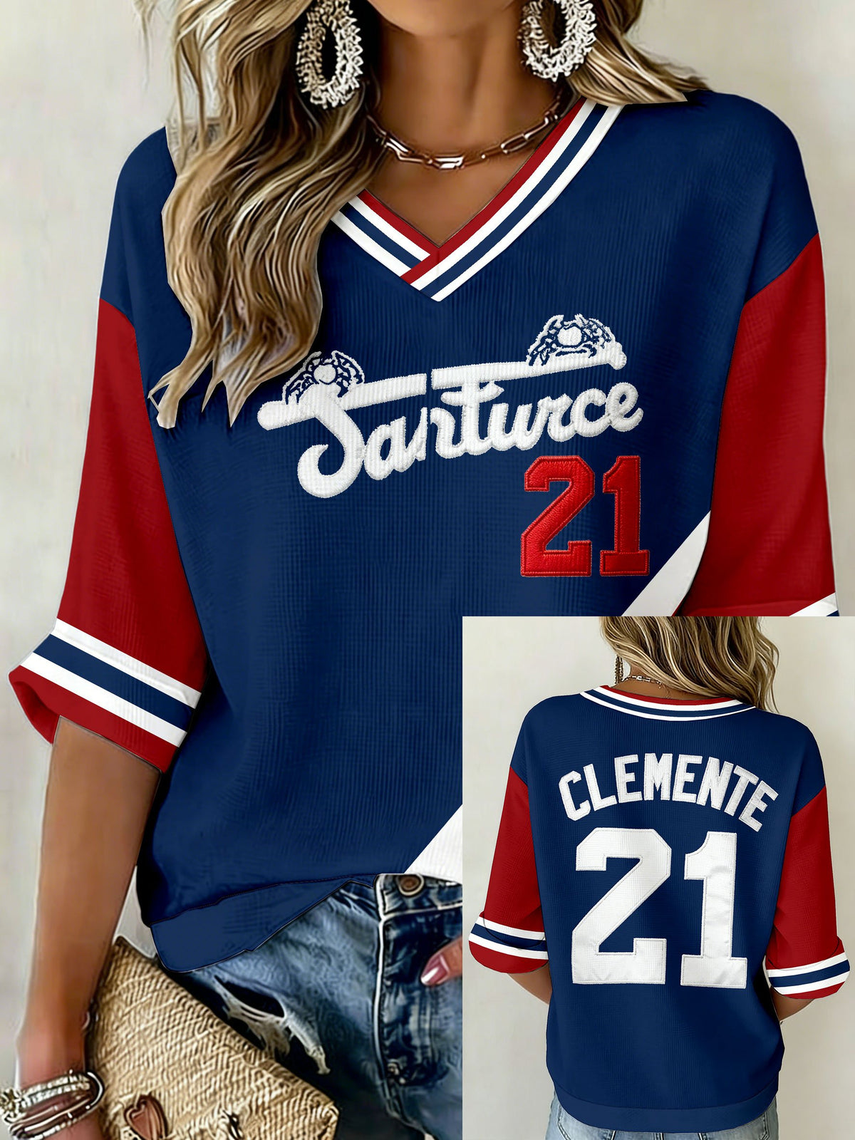 Women‘s Puerto Rico Santurce Printed Long Sleeve Top