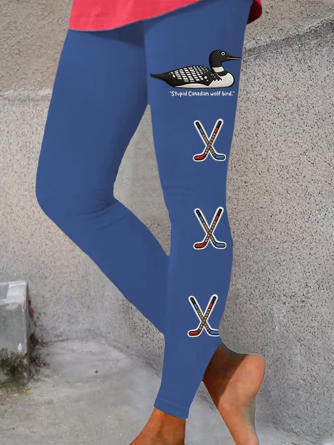 Women's Rugby Print Leggings