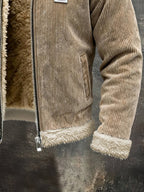 Men's Retro Warm Corduroy Outdoor Jacket