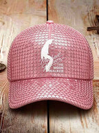 Unisex Retro Commemorative Baseball Cap: "King of Pop" Faux-Sequin Print Edition