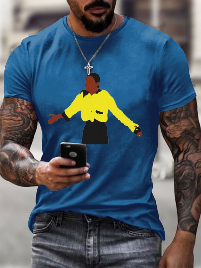 Men's Commemorate Printed Casual T-Shirt