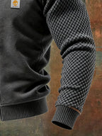 Men's Retro Waffle Panel Outdoor Jacket