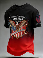 Men's American 250th Anniversary Print Casual Top