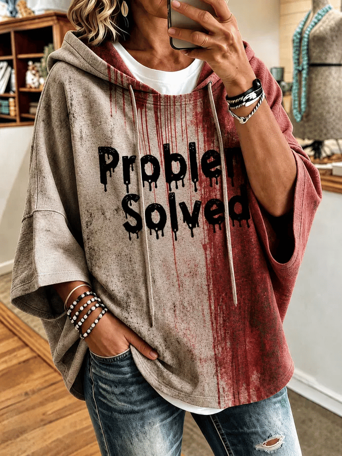 Women's Casual Printed Loose Sweatshirt