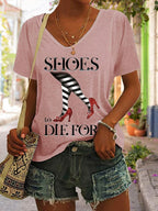 Women's Halloween Printed Casual T-Shirt