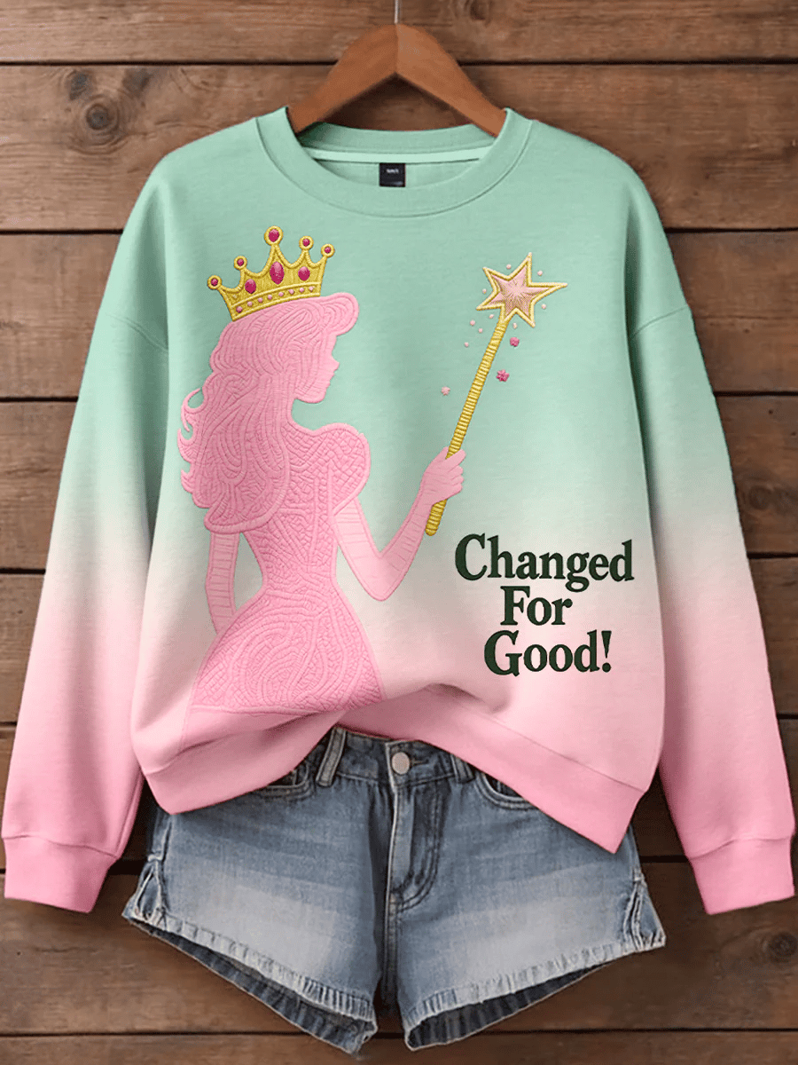 Women'S Changed For Good Print Sweatshirt
