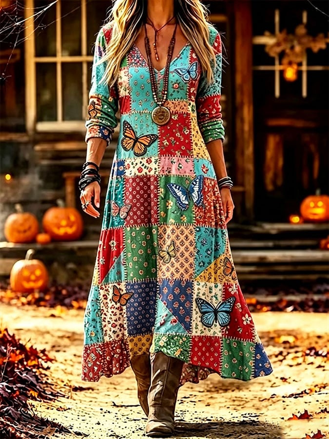Women's Casual Legendary Singer Commemorative Print Dress