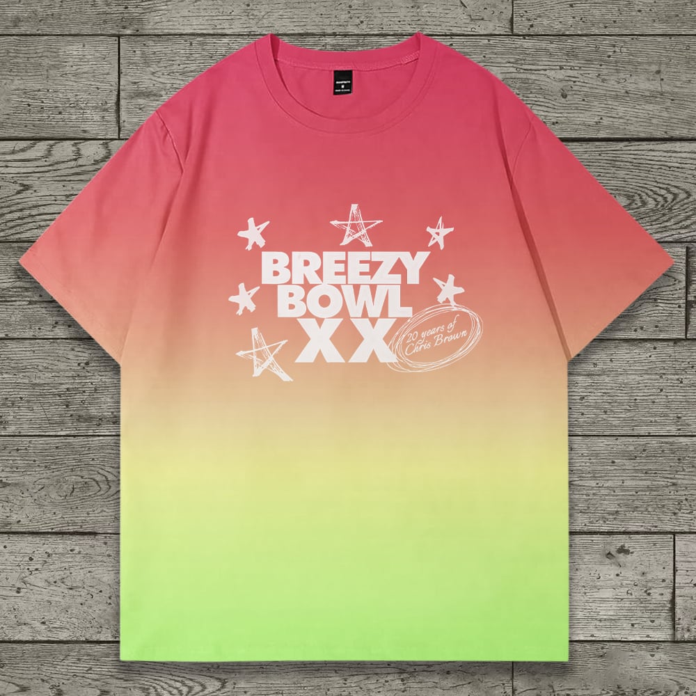 Unisex Breezy Bowl XX PNG Gradient Color Printed Tee