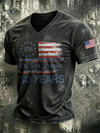 Men's American 250 Printed Casual T-Shirt