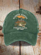 Unisex Casual Alcatraz Crocodile Print Hat