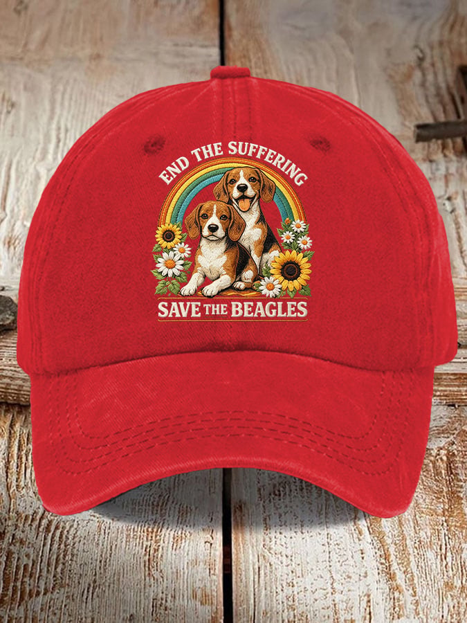 Unisex End The Suffering Save The Beagles Printed Hat
