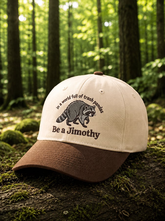 Men'S And Women'S Casual in a world full of trash panda Be a Jimothy Print Hats