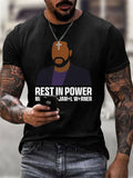 Men's Commemorate Printed Casual T-Shirt