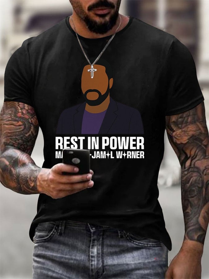 Men's Commemorate Printed Casual T-Shirt