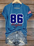 Women's Ice Hockey Print Casual T-Shirt