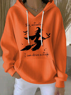 Women's Yes I Can Drive A Stick Print Casual Sweatshirt