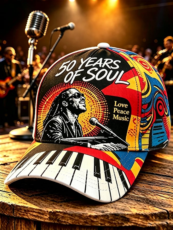 Graphic Baseball Cap for Male and Female Singers' Tours