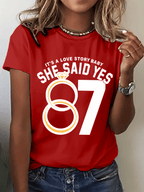 Women's Hot Spot Print Crew Neck T-shirt