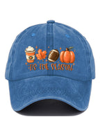 Tis The Season Football Print Baseball Cap