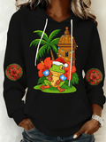 Puerto Rico Printed Hooded Sweatshirt