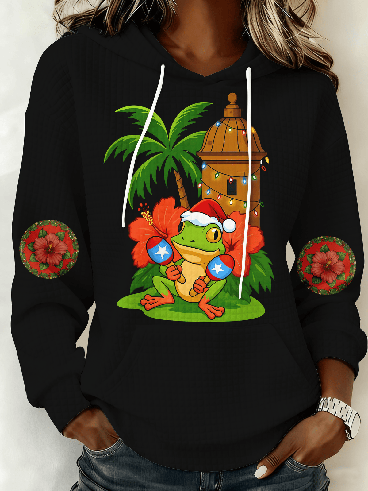 Puerto Rico Printed Hooded Sweatshirt