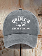 Retro Amity Island 1975 Print Baseball Cap