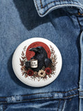 Unisex Retro Is He Dead Yet Pin-Back Button