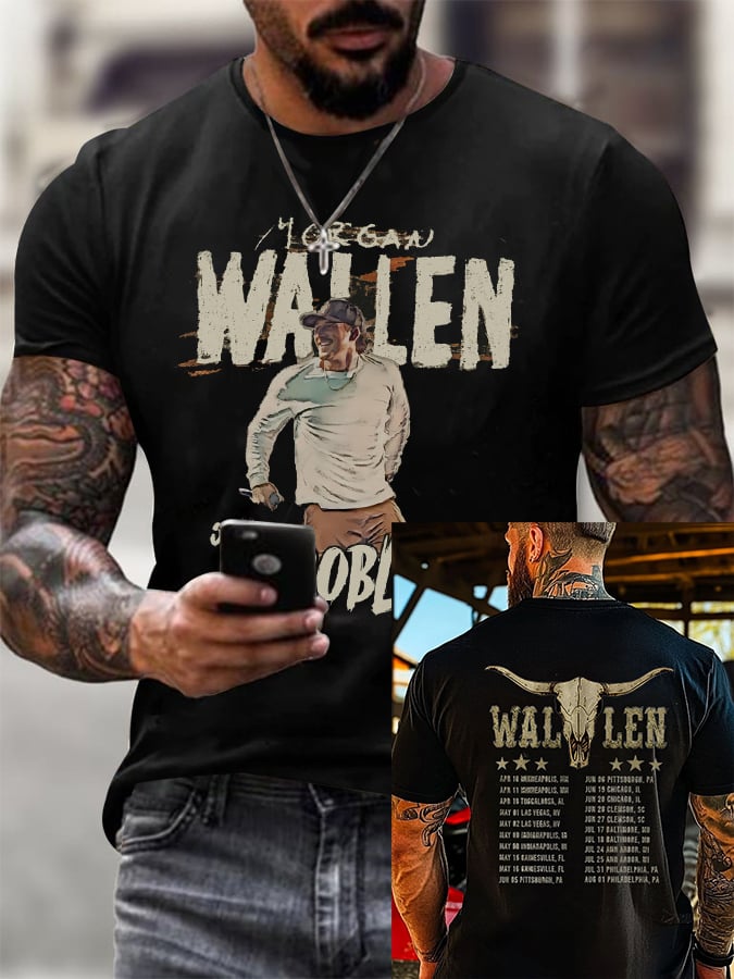 Morgan  Country ConcertMen's Men's Crew Neck Printed T-Shirt