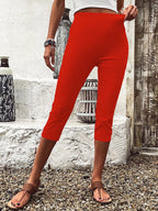 Women's Casual Versatile Solid Color Liggings
