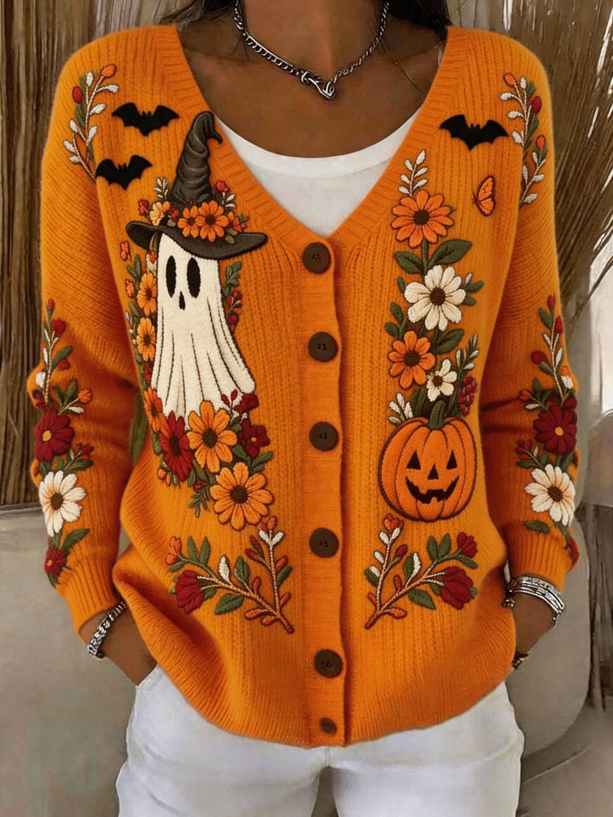Women's Casual  Print Cardigan