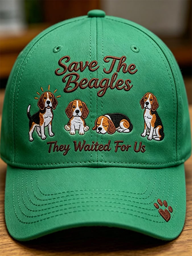 Unisex Save The Beagles They Waited For Us  Printed Art Printed Hat