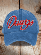 Unisex casual rugby print cap