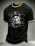 Men's Puerto Rico Baseball Print Short-Sleeve T-Shirt