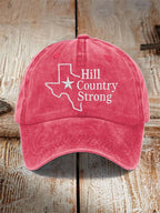Texas Strong Hill Country Printed Hat for Men and Women