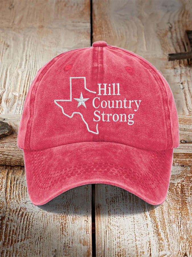Texas Strong Hill Country Printed Hat for Men and Women
