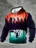 Stranger Upside Down Hawkins 80s Horror Printed Hoodie Sweatshirt