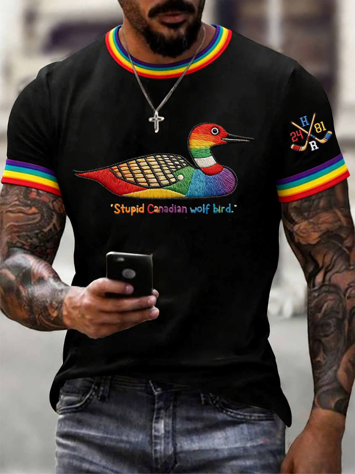 Men's Casual  Printed Short-Sleeve T-Shirt
