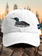 Retro Boundary Waters Canoe Area Save The BWCA Save The Boundary Waters Mn State Loon Print Baseball Cap