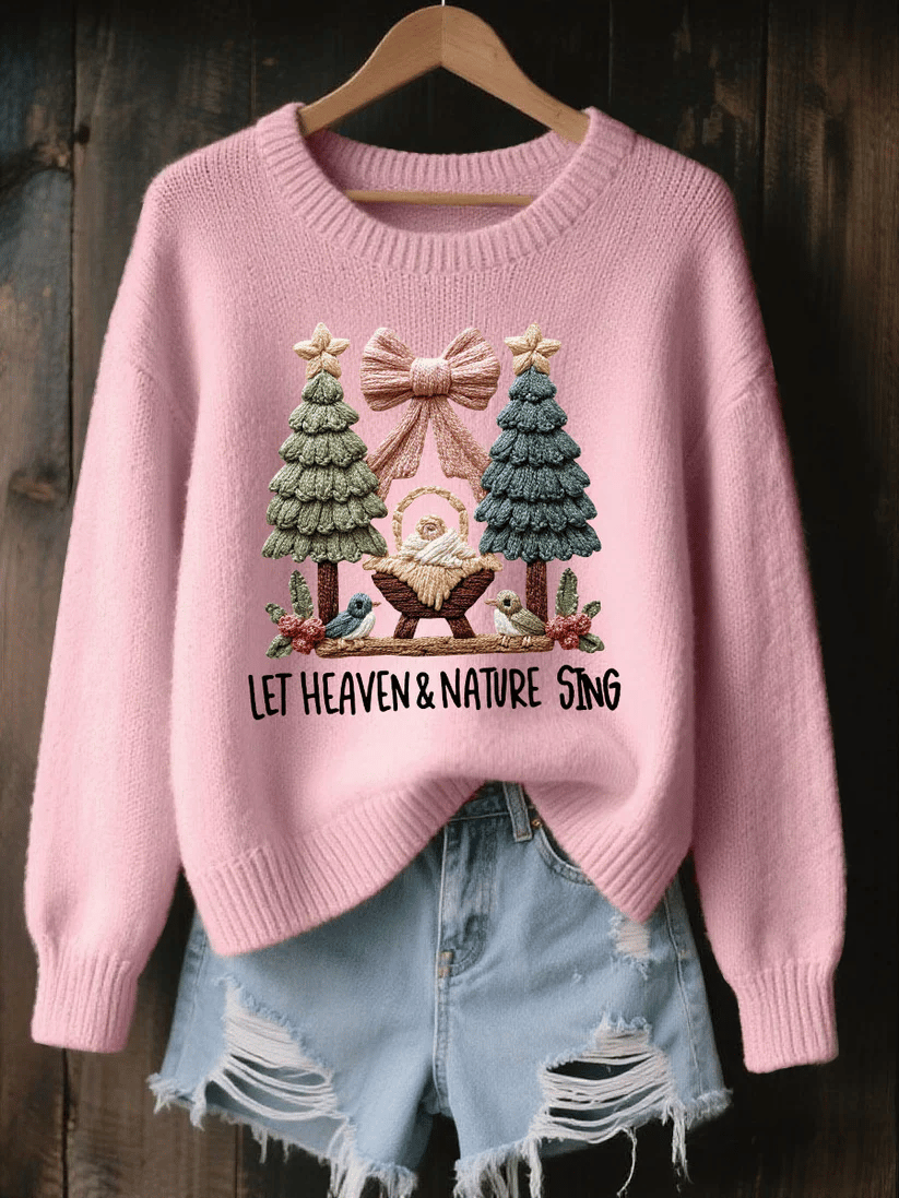 Women's Jesus Christmas Knit Sweater