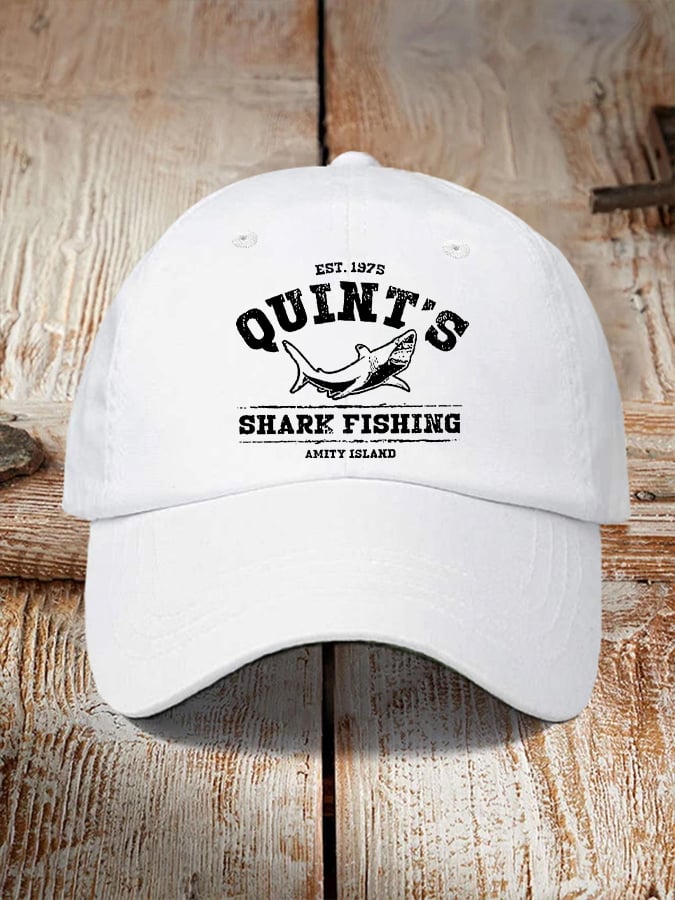 Retro Amity Island 1975 Print Baseball Cap