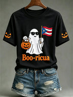 Women's Halloween In Puerto Rico Print T-Shirt