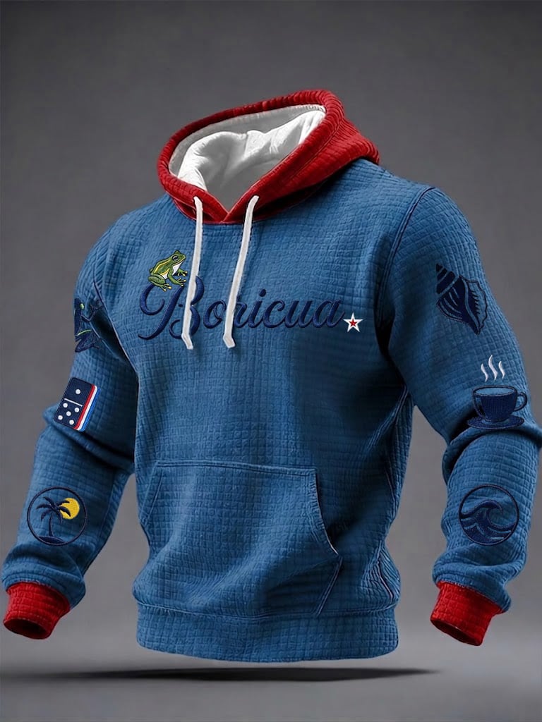 Men's Puerto Rico Printed Hoodie