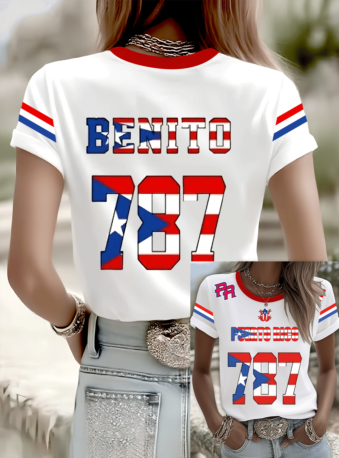 Puerto Rico Singer Benito Bowl Printed T-shirts