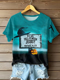 Women's Casual Halloween Faith Print T-Shirt