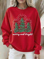 Women's Merry and Bright Print Sweatshirt