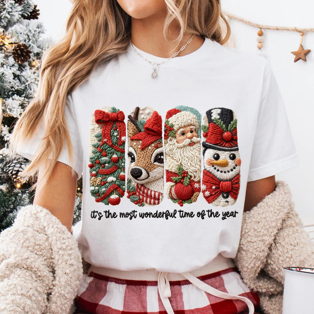 Funny Santas  Christmas Art Print T-shirts