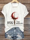 Women's 1692 They Missed One Print V-Neck T-Shirt
