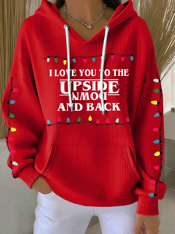 Women's Casual Christmas Nativity Print Long Sleeve Hooded Sweatshirt